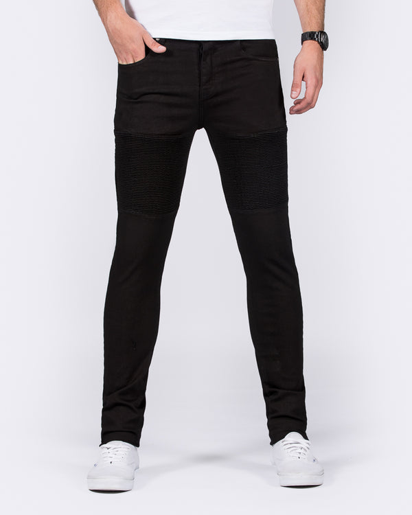 2t Skinny Fit Tall Biker Jeans (black)