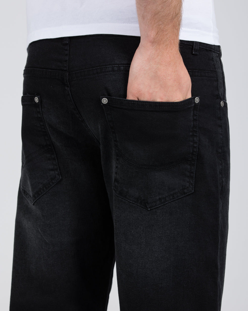 2t Rico Regular Fit Tall Jeans (washed black)