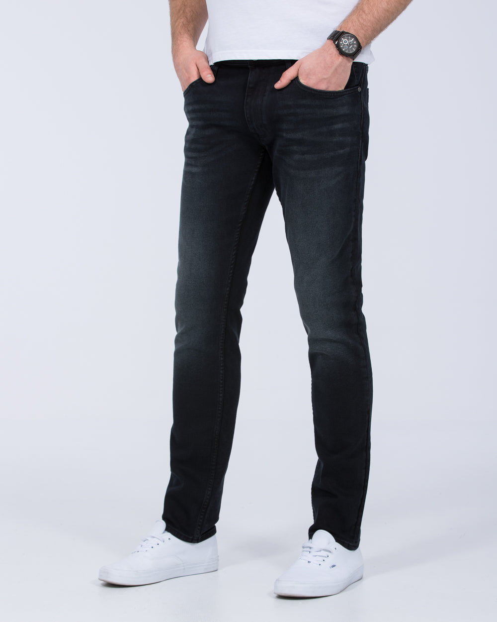 Blend Twister Tapered Fit Tall Jeans (washed black)