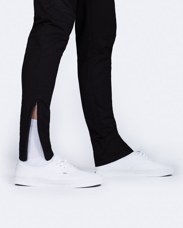 2t Slim Fit Zip Hem Training Joggers (black)