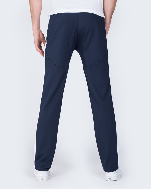 2t Declan Striped Slim Fit Tall Gym Joggers (navy)