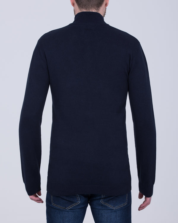 2t Quarter Zip Tall Jumper (navy)