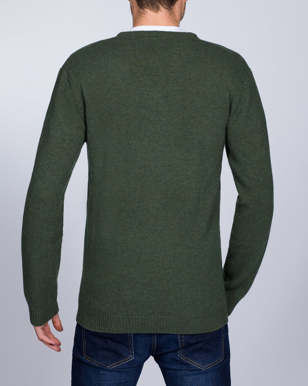 2t Tall Lambswool V-Neck Jumper (khaki)