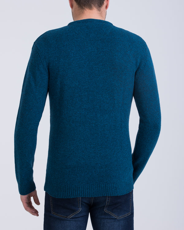 2t Tall Lambswool V-Neck Jumper (mallard)