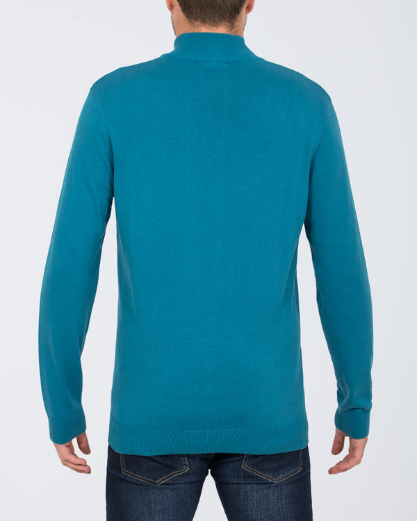 2t Altis Quarter Zip Tall Jumper (teal)