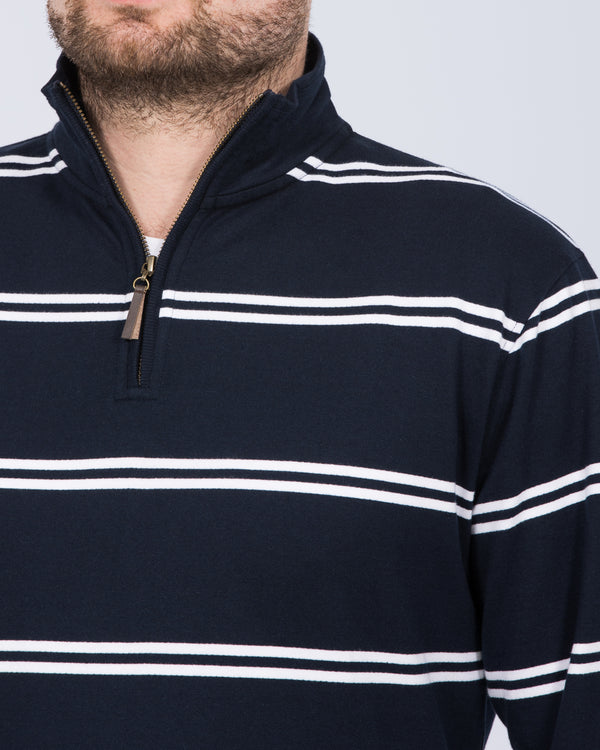 2t Tall Quarter Zip Jumper (navy stripe)