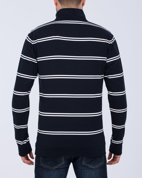 2t Tall Quarter Zip Jumper (navy stripe)