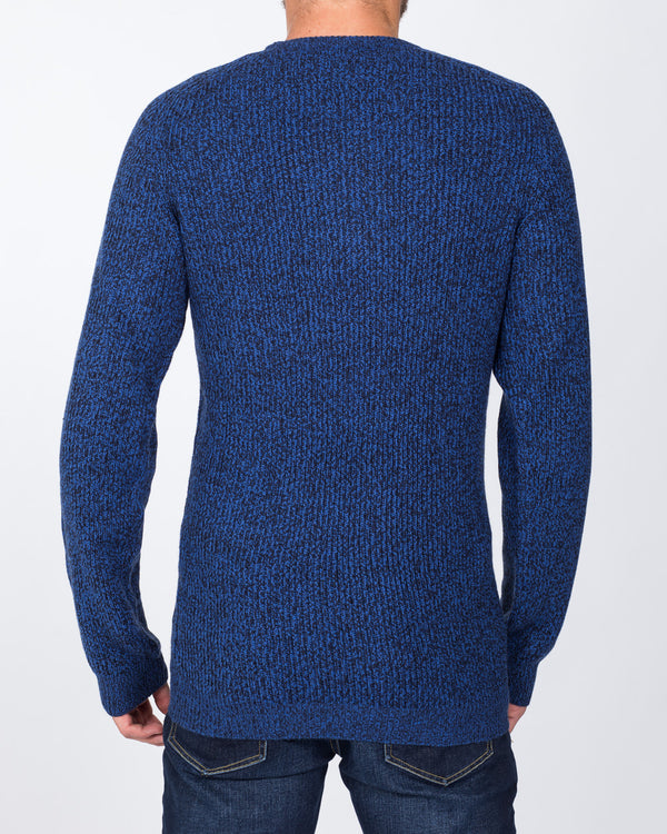 2t Textured Crew Neck Jumper (cobalt)