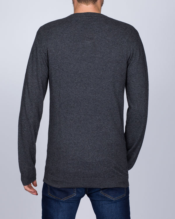 2t Merino Crew Neck Tall Jumper (charcoal)