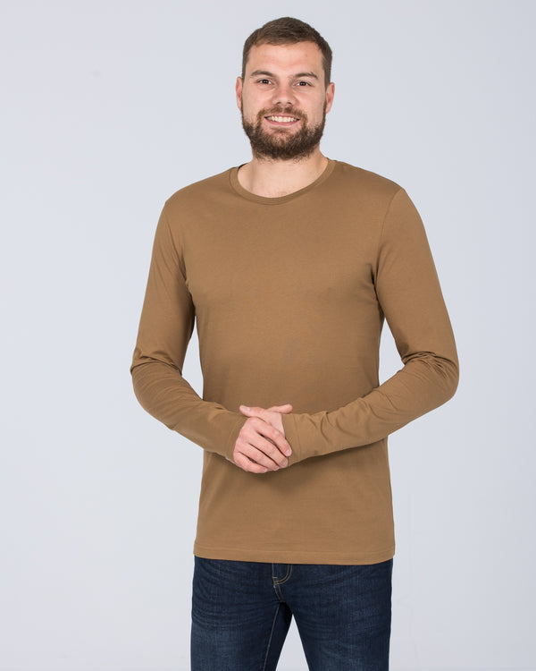 2t Long Sleeve Tall T-Shirt (brown)