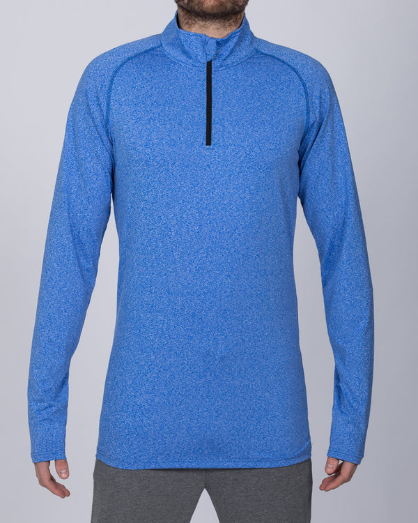 2t Long Sleeve Quarter-Zip Training Top (electric blue)