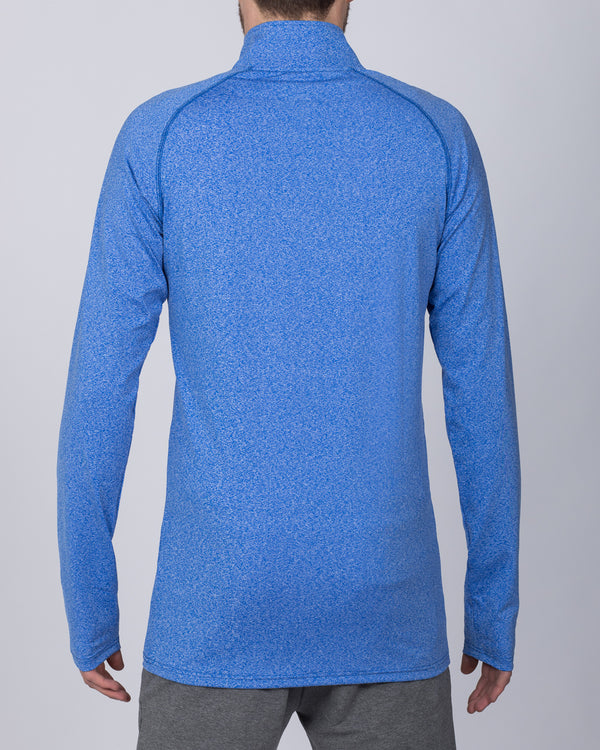 2t Long Sleeve Quarter-Zip Training Top (electric blue)