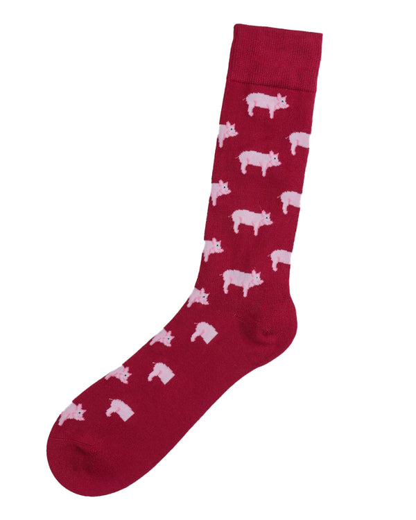 Swole Panda Bamboo Socks 1 Pair (pigs)