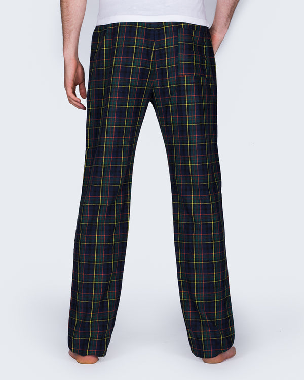 2t Tall Regular Fit Pyjama Bottoms (navy check)