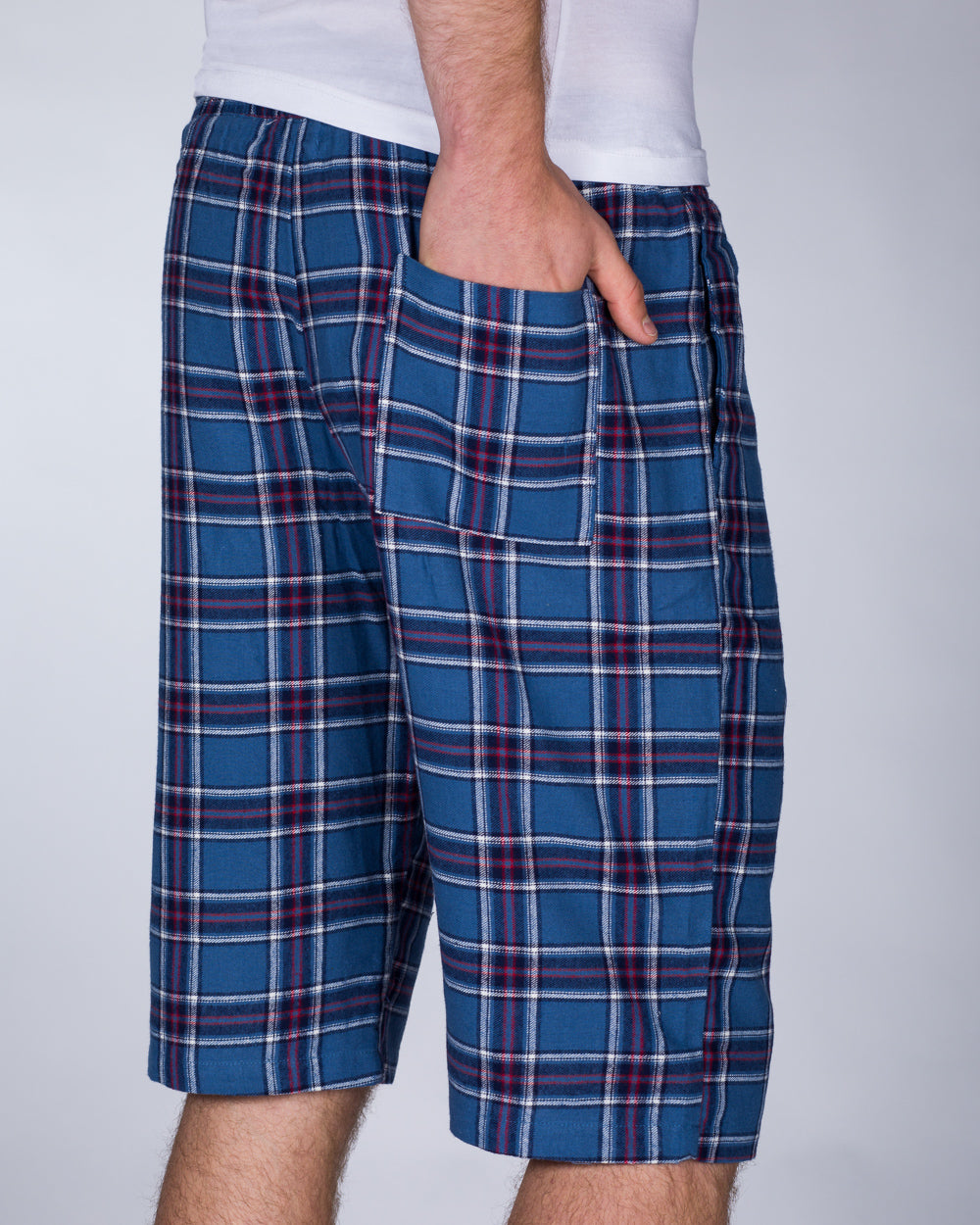 2t Tall Regular Fit Pyjama Shorts (blue)