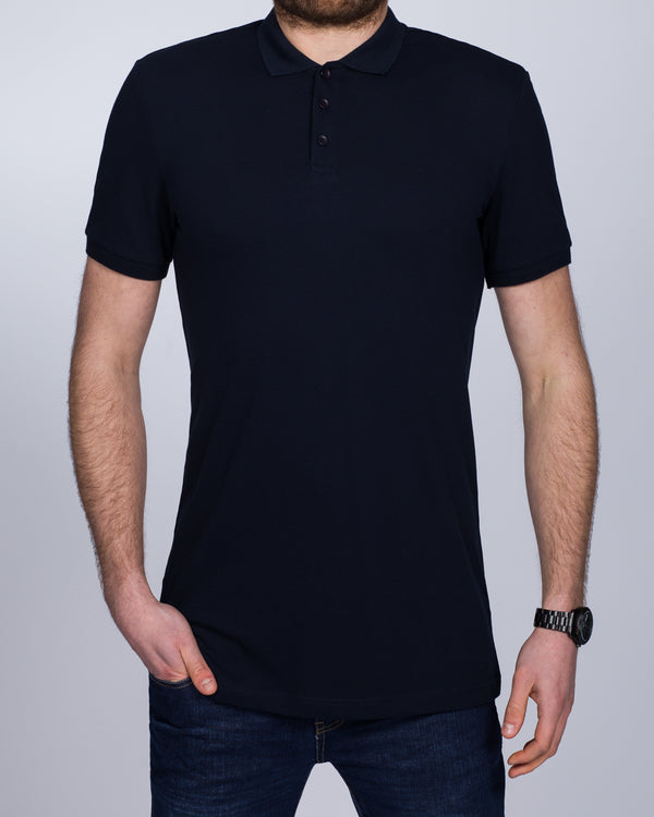 2t Jack Slim Fit Tall Polo Shirt (dark blue)