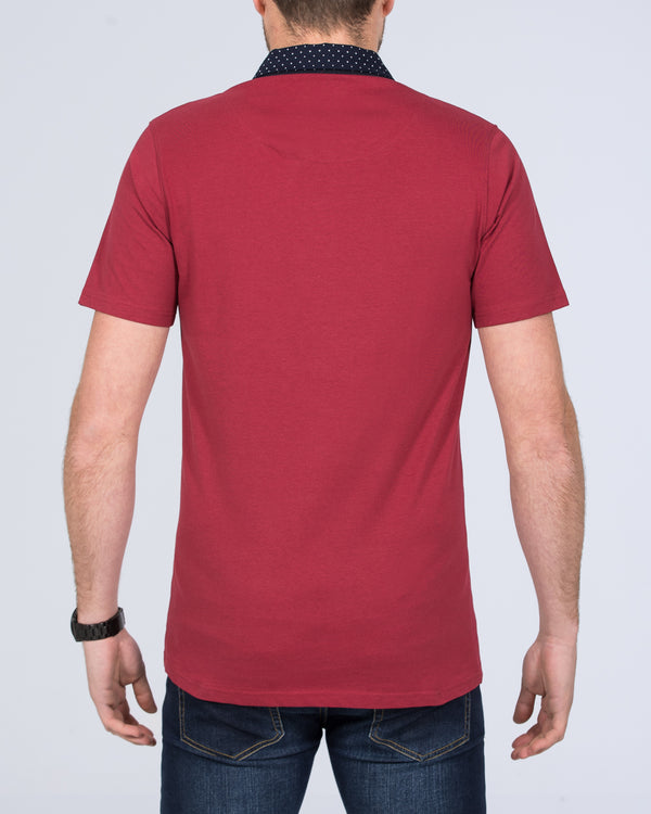 2t Morgan Slim Fit Tall Polo Shirt (burgundy)