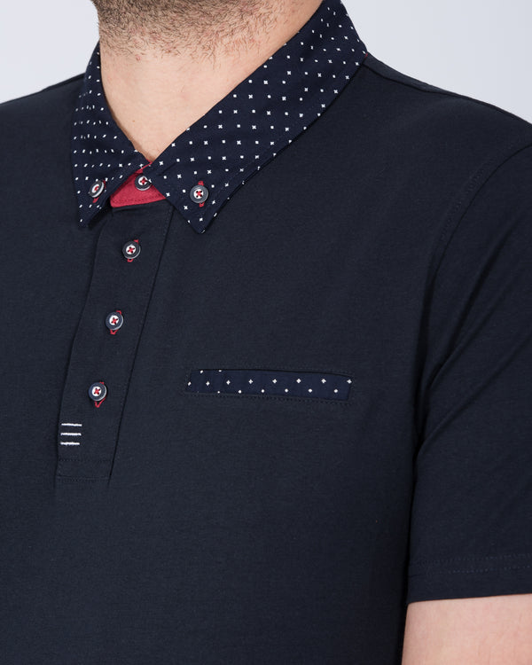 2t Morgan Slim Fit Tall Polo Shirt (navy)