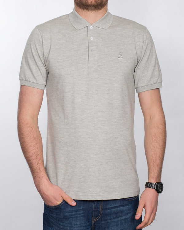 2t Slim Fit Tall Polo Shirt (heather grey)