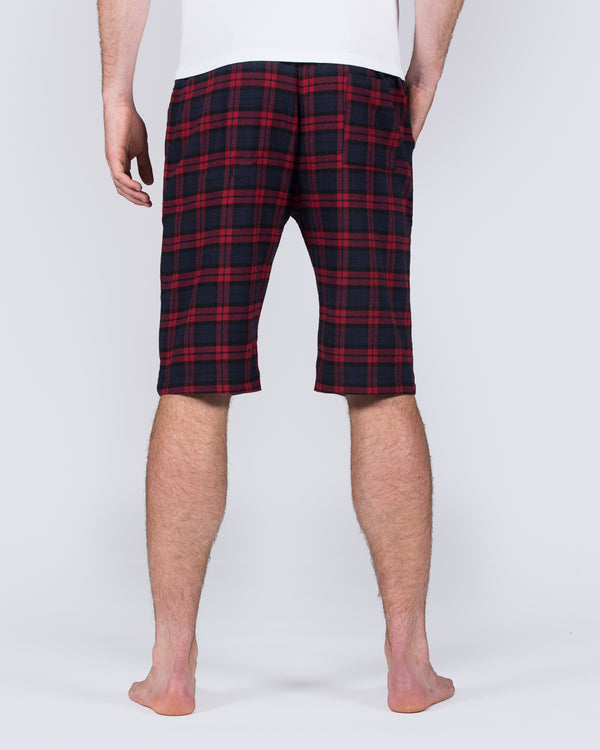 2t Tall Regular Fit Pyjama Shorts (red pattern)