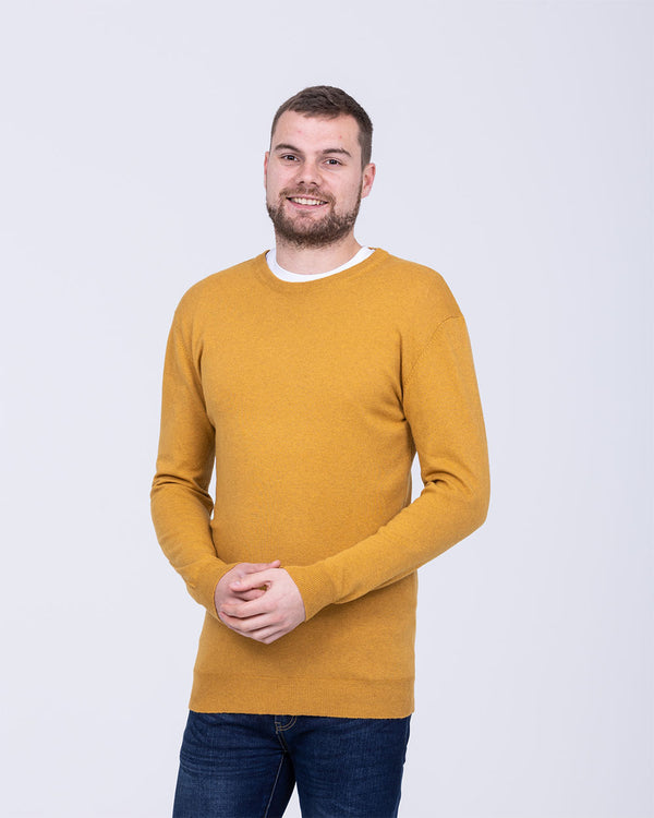 2t Merino Crew Neck Tall Jumper (mustard)