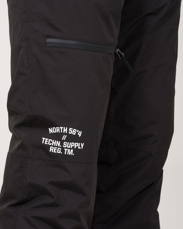 North 56 Hohe Wasserdichte Skihose (schwarz)