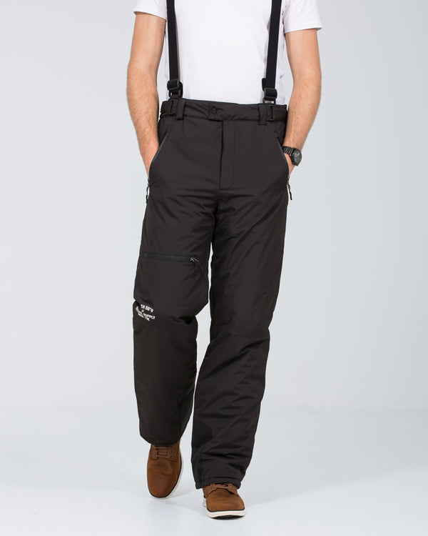 North 56 Hohe Wasserdichte Skihose (schwarz)