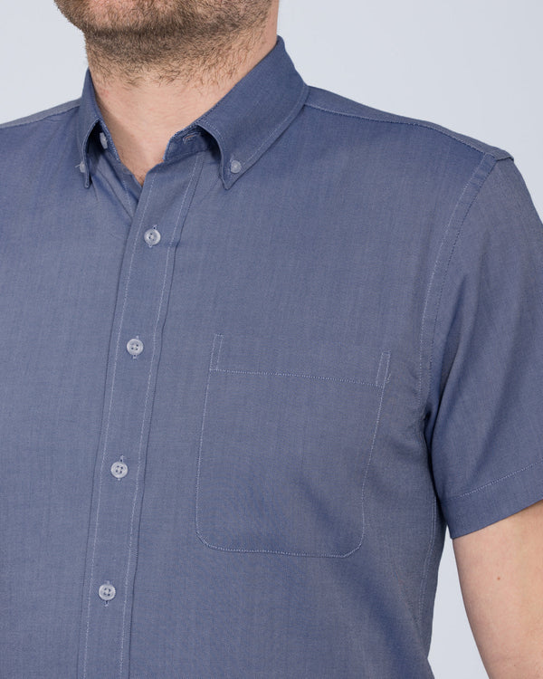 2t Slim Fit Short Sleeve Tall Shirt (mid blue)