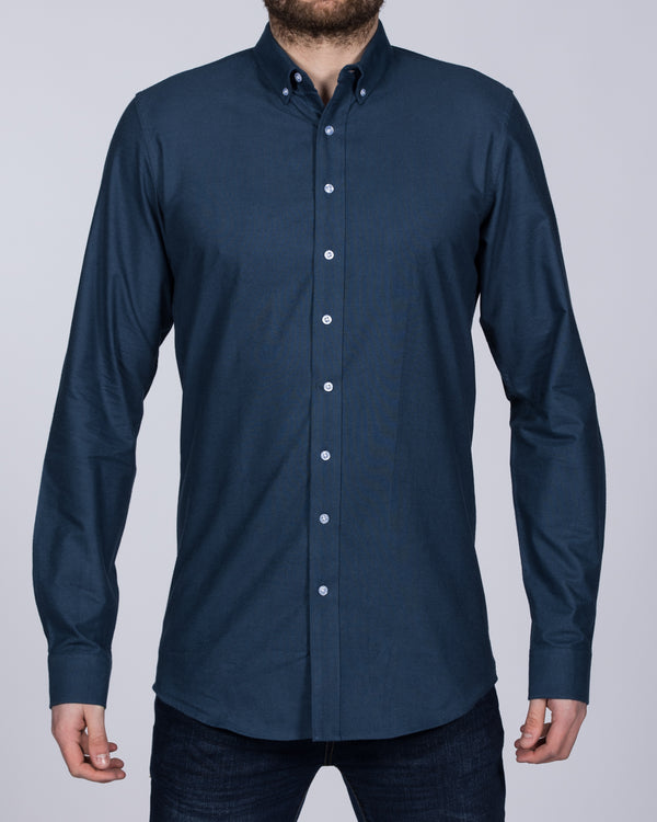 2t Slim Fit Long Sleeve Tall Shirt (dark denim)