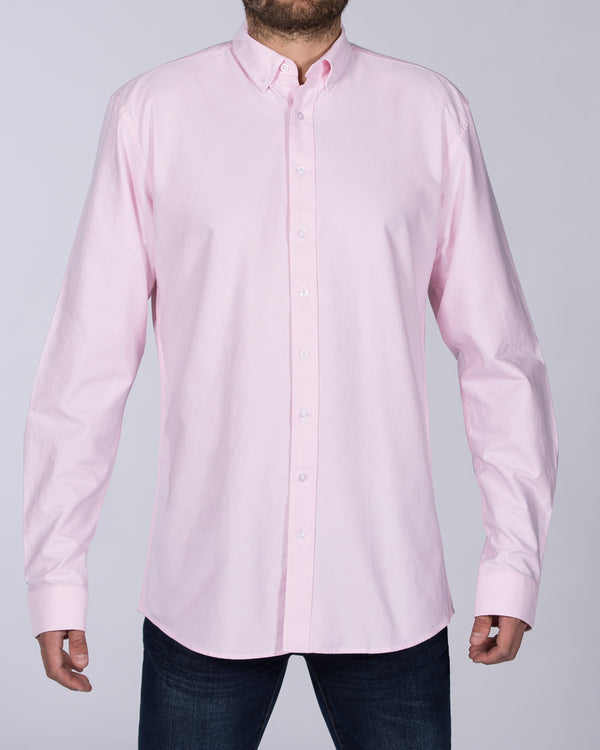 2t Oxford Regular Fit Long Sleeve Tall Shirt (pink)