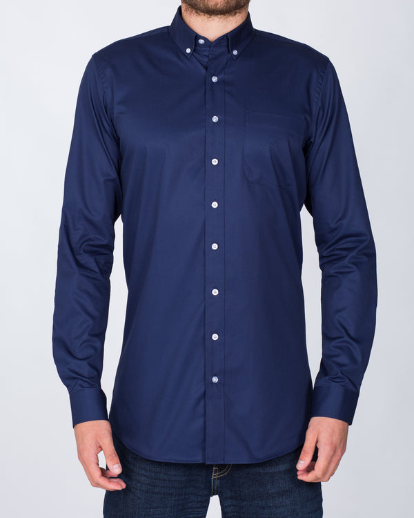 2t Slim Fit Long Sleeve Tall Shirt (indigo)