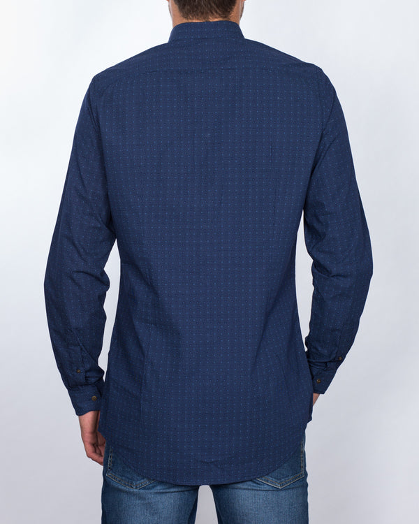 Double Two Slim Fit Tall Shirt (navy)