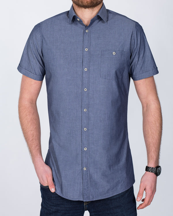 2t Short Sleeve Tall Shirt (denim blue)