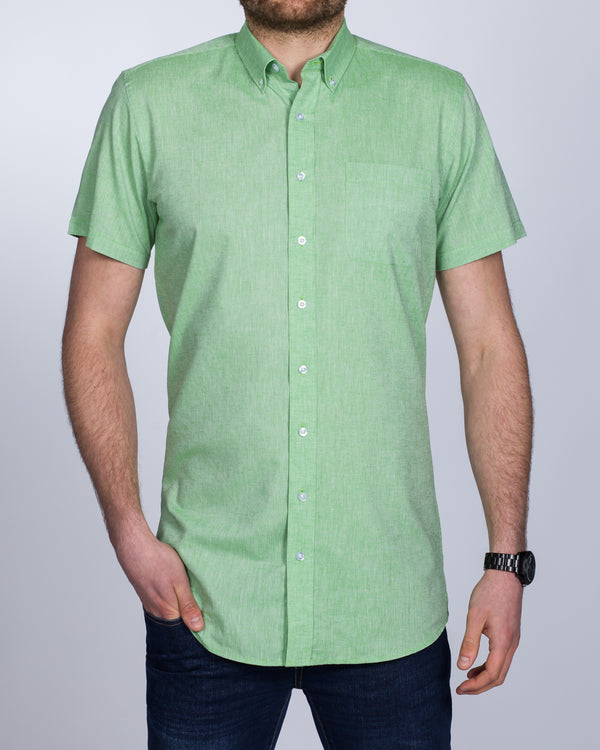 2t Slim Fit Short Sleeve Tall Shirt (green)