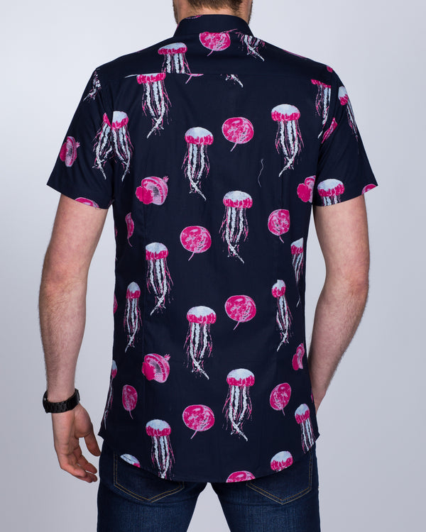 2t Short Sleeve Tall Shirt (jellyfish print)