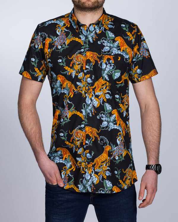 2t Short Sleeve Tall Shirt (tiger print)