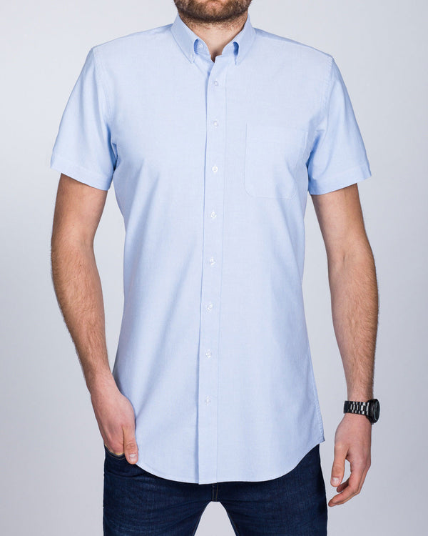 2t Slim Fit Short Sleeve Tall Shirt (sky oxford)