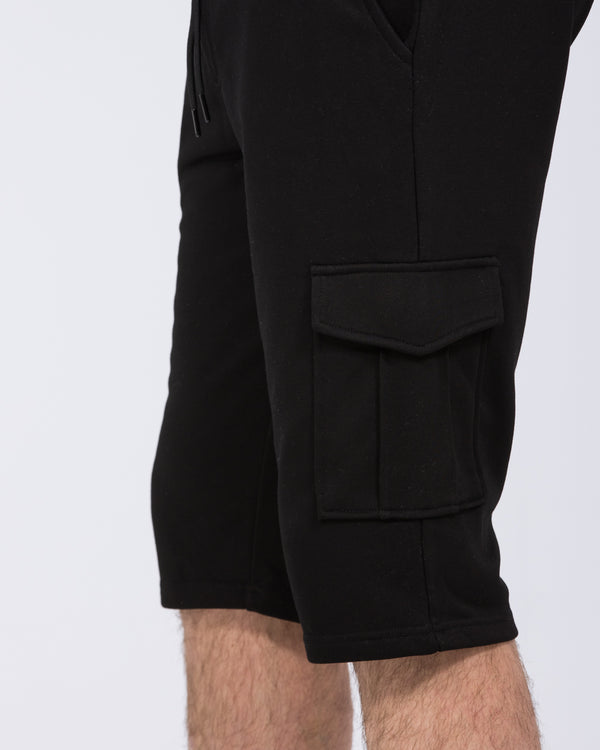 2t Freddy Tall Cargo Sweat Shorts (black)