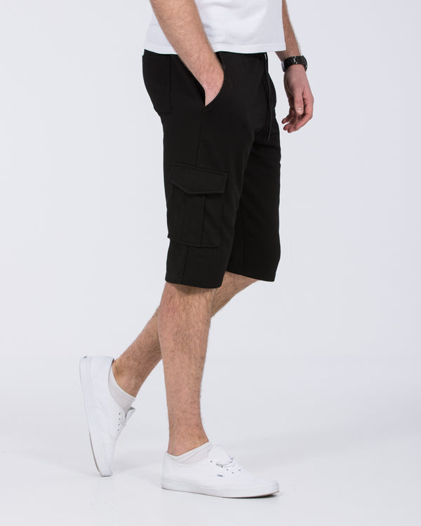 2t Freddy Tall Cargo Sweat Shorts (black)