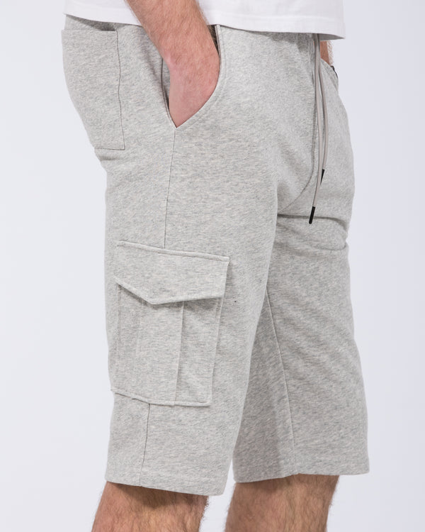 2t Freddy Tall Cargo Sweat Shorts (heather grey)