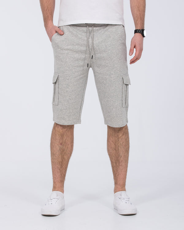 2t Freddy Tall Cargo Sweat Shorts (heather grey)