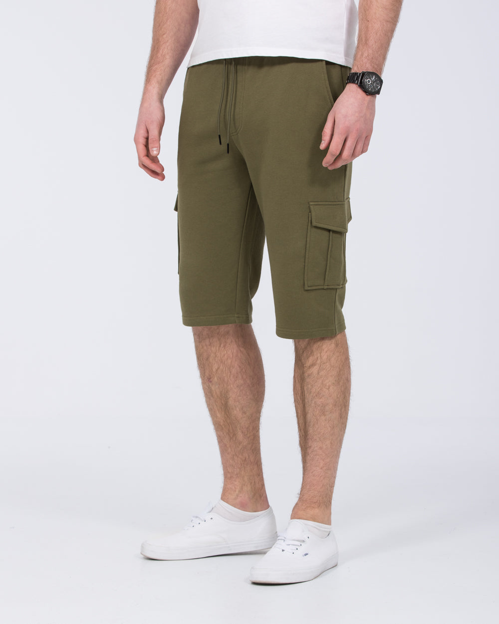 2t Freddy Tall Cargo Sweat Shorts (khaki)