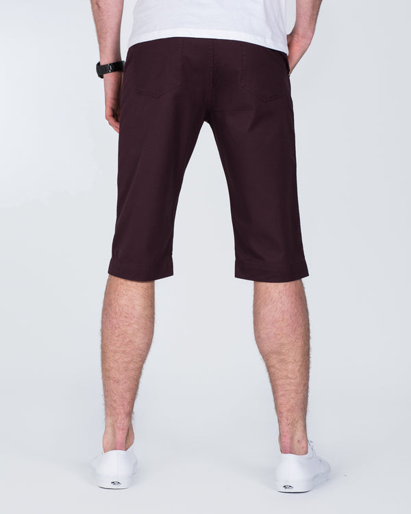 Ed Baxter Marakesh Tall Chino Shorts (burgundy)