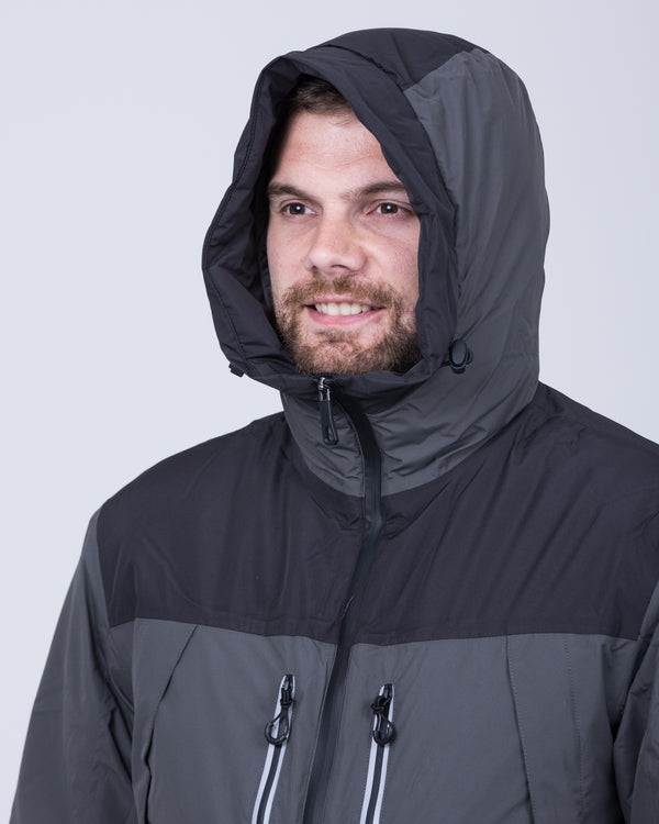 North 56 Tall Waterproof Ski Jacket (black/grey)