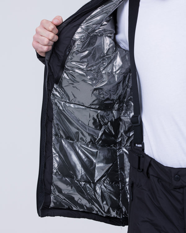 North 56 Tall Waterproof Ski Jacket (black/grey)