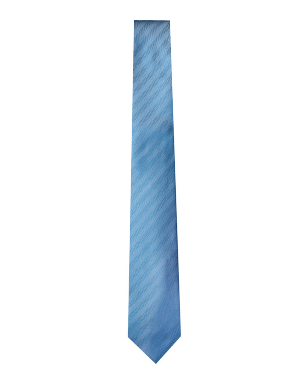 Double Two Extra Long Herringbone Tie (sky)