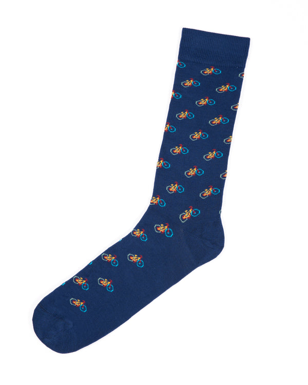 Swole Panda Bamboo Socks 1 Pair (blue bicycle)