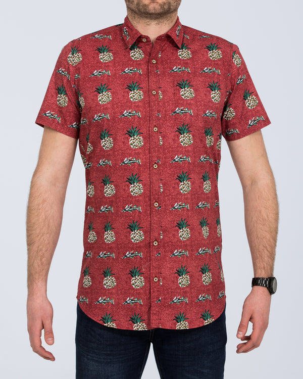 2t Short Sleeve Tall Printed Shirt (copper)