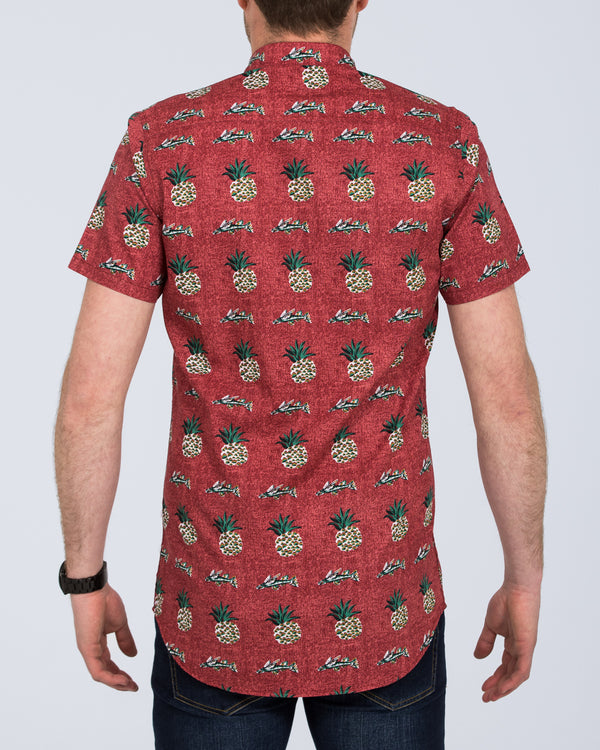 2t Short Sleeve Tall Printed Shirt (copper)