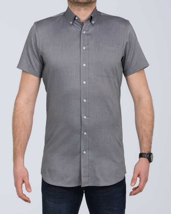 2t Slim Fit Short Sleeve Tall Shirt (dark grey)